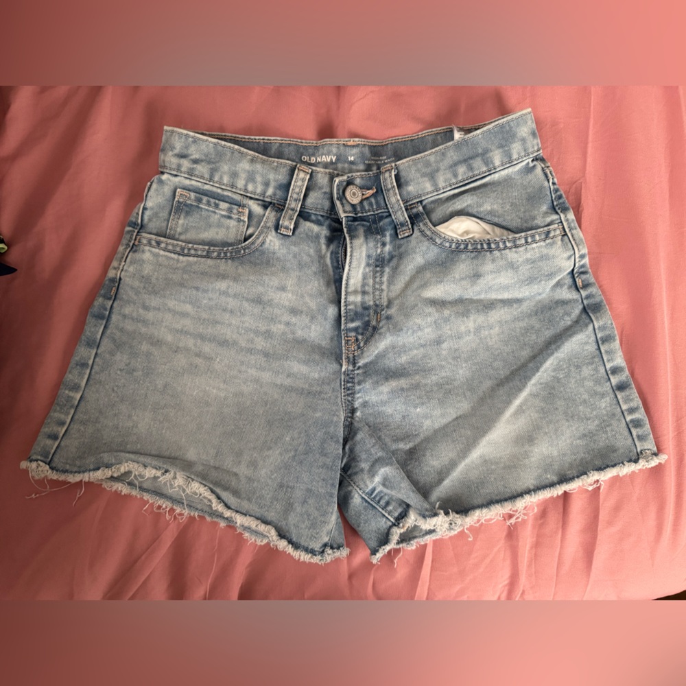 Denim Blue Girls Shorts